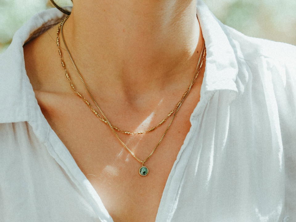 סט שרשראות נהר וסביון