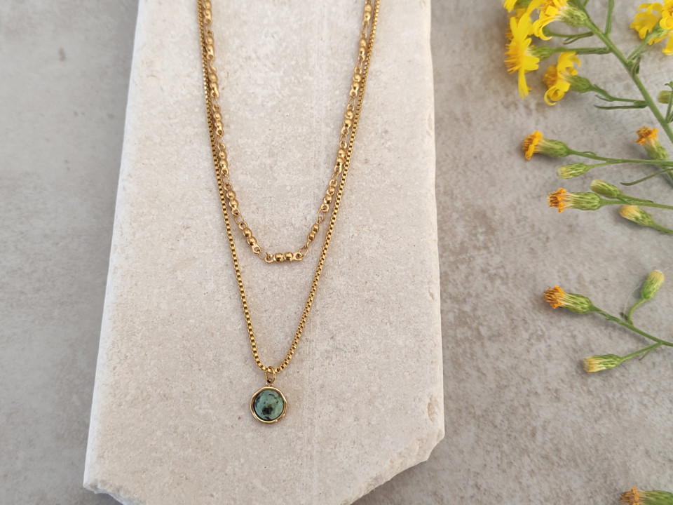 סט שרשראות נהר וסביון